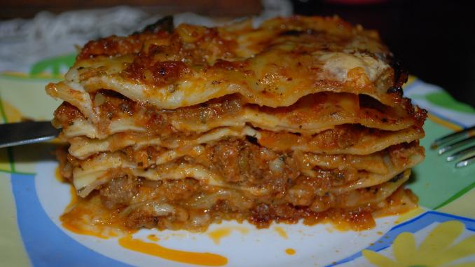 lasaña de carne y de verdura lasaña de carne y de verdura