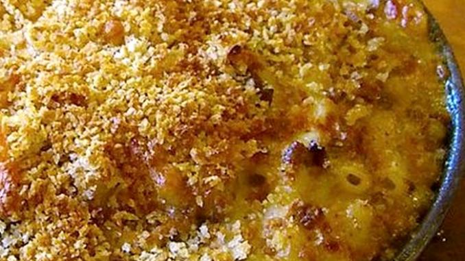 macarrones cremosos plato de macarrones queso rallado
