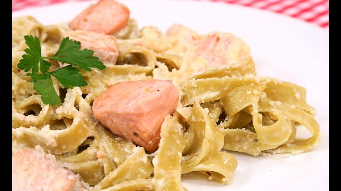 Pasta con salmon