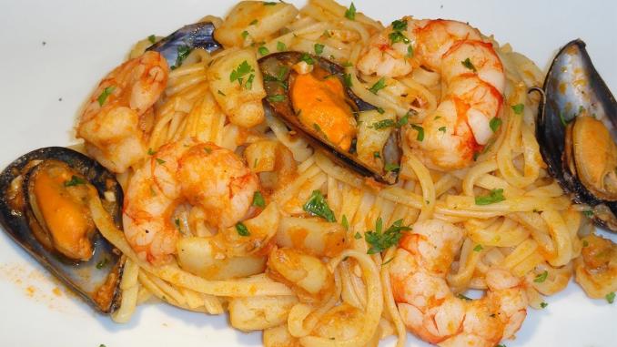 Tallarines a la marinera