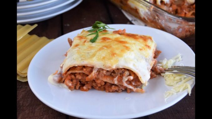 Lasaña de carne