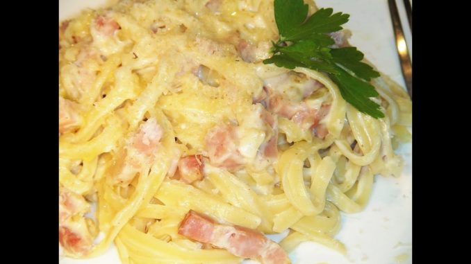 Tallarines carbonara