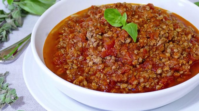 Salsa boloñesa auténtica