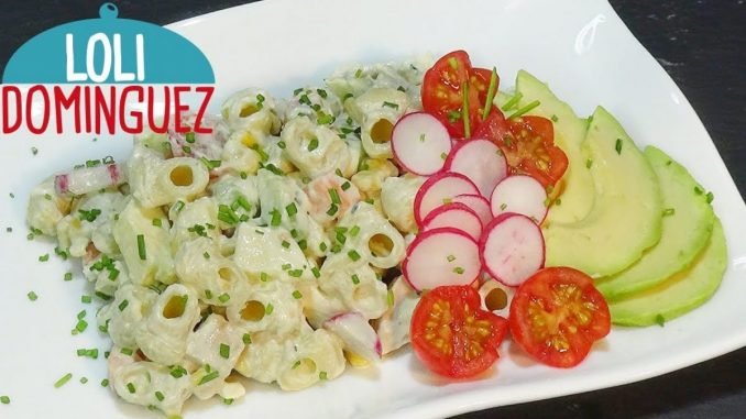 Ensalada de pasta con pollo