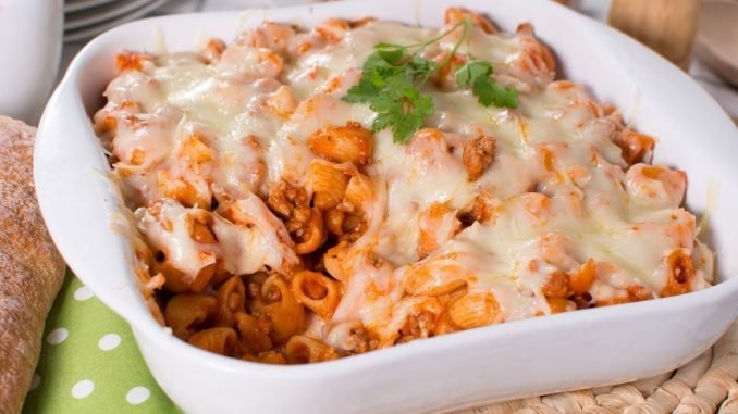 Macarrones con carne picada